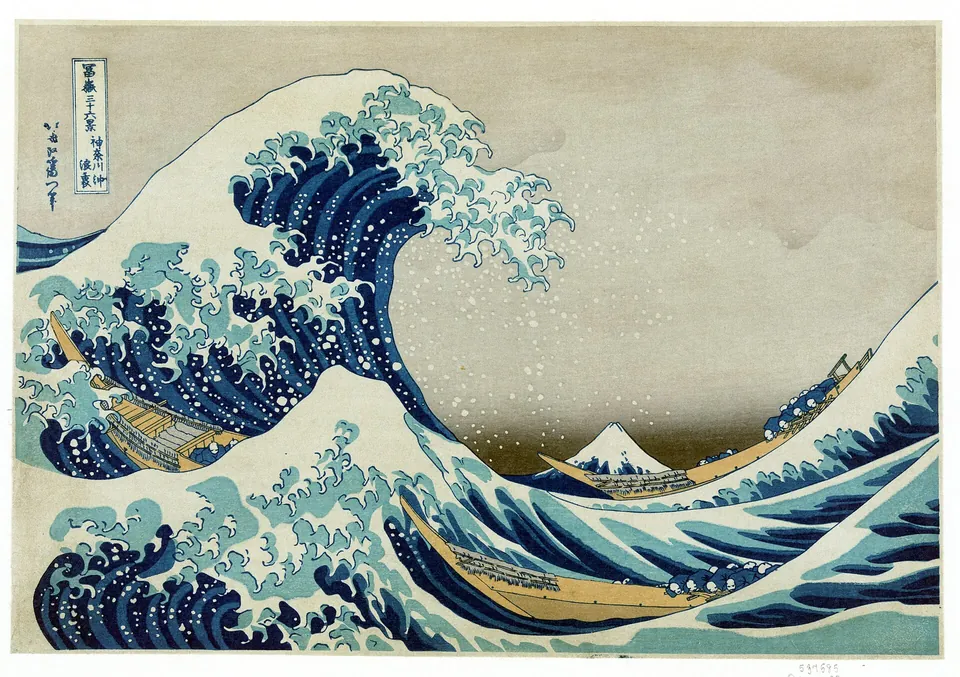 Kanagawa Açıklarında Büyük Dalga — Katsushika Hokusai, y. 1831